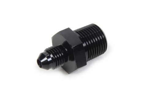 Fitting - Adapter - Straight - 4 AN Male to 3/8 in NPT Male - Aluminum - Black Anodized - Each