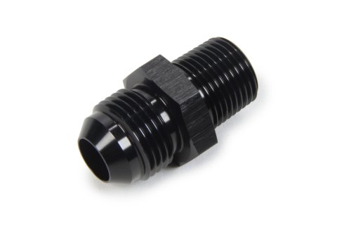 Fitting - Adapter - Straight - 8 AN Male to 3/8 in NPT Male - Aluminum - Black Anodized - Each