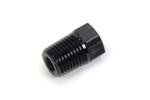 Fitting - Bushing - 1/8 in NPT Female to 1/4 in NPT Male - Aluminum - Black Anodized - Each