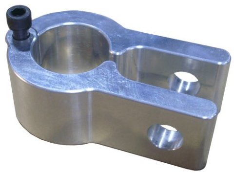 Panhard Bar Bracket - Frame Mount - Clamp-On - Aluminum - Natural - 1-1/8 in Tubing - Each