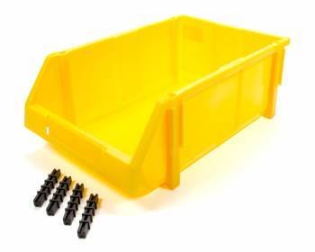 Storage Bin - 7 x 5 x 3 - Plastic - Yellow - Each
