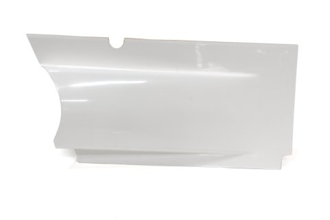 Kick Panel - Passenger Side - Upper - Split Design - Fiberglass - White - Triple X Sprint Car - Each thumbnail 1