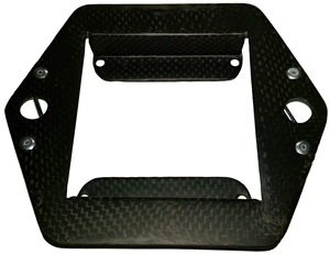 Tachometer Bracket - Plate Type - Carbon Fiber - Tel Tac - Sprint Car - Each thumbnail 1