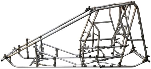 Chassis Kit - X Wedge - Plus 3 in - 87/40 - Chromoly - Natural - Triple X Sprint Car - Kit