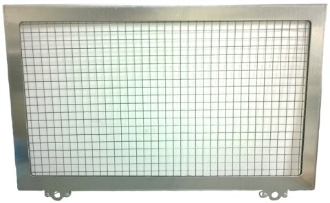 Radiator Rock Screen - 20-1/2 x 12 in - Steel - Natural - Sprint Car - Each