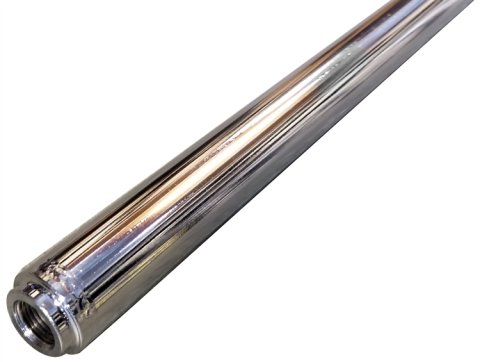 Suspension Tube - 1 in OD - 23.5 in Long - 5/8-18 in Female Thread - Steel - Chrome - Each