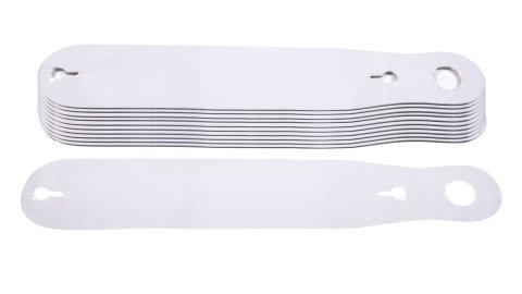 Helmet Shield Tear Off - 2 mm Thick - 11.5 in Center to Center - Plastic - Clear - Simpson / Aria Helmets - Set of 200