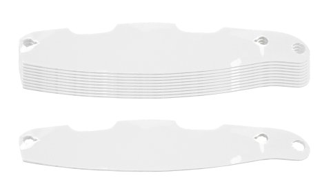 Helmet Shield Tear Off - 2 mm Thick - 12.625 in Center to Center - Plastic - Clear - Arai Corsair-X - Set of 200 thumbnail 1