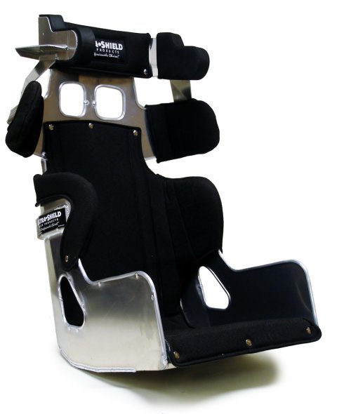 Seat - TC1 Sprint - Halo - 15 in Wide - Standard Height - 10 Degree Layback - Black Cover Included - Aluminum - Natural - Kit