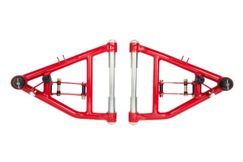 Control Arm - Cornermax - Tubular - Lower - Front - Red Powder Coat - GM Fullsize Truck 1971-87 - Pair