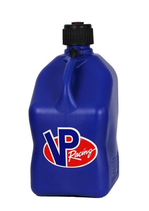 Utility Jug - 5.5 gal - 10.5 x 10.5 x 21.25 in Tall - O-Ring Seal Cap - Screw-On Vent - Square - Plastic - Blue - Each thumbnail 1