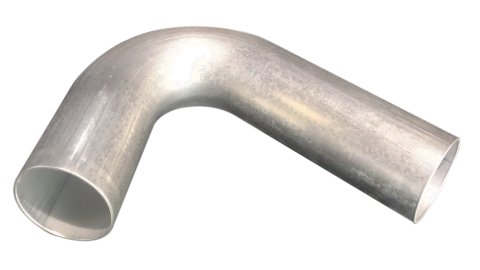 Aluminum Tubing Bend - 45 Degree - 2 in Diameter - 2 in Radius - 0.065 in Thickness - Aluminum - Natural - Each