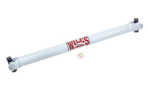Drive Shaft - 31.5 in Long - 2 in OD - 1310 U-Joints - Steel - White Paint - Universal - Each thumbnail 2