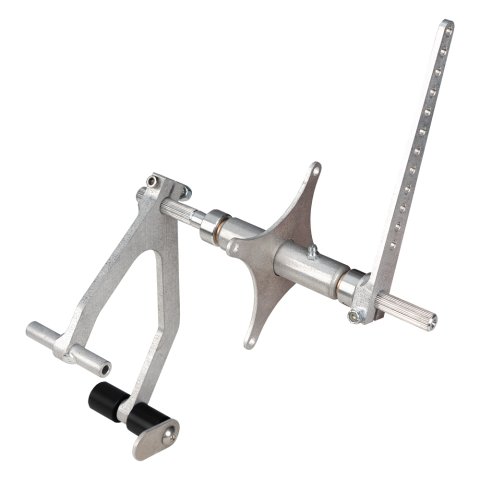 Pedal Assembly - Gas - Chassis Mount - Adjustable - Tubular - Aluminum - Polished - Sprint Car - Each