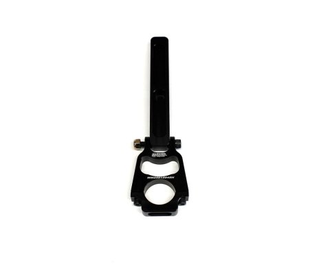 Hood Pin Bracket - Clamp-On - 1.5 in Tube - 0.5 in OD - 9.5 in Tall - Hinged - Aluminum - Black Anodized - Each