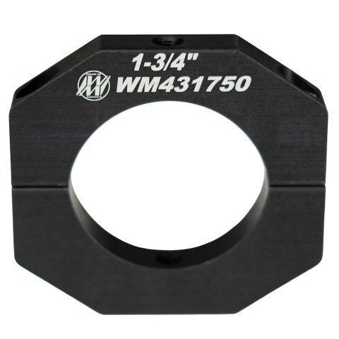 Roll Bar Accessory Clamp - Clamp-On - Dual 1/4-20 in Holes - Aluminum - Black Anodized - 1-3/4 in OD Tube - Each thumbnail 2