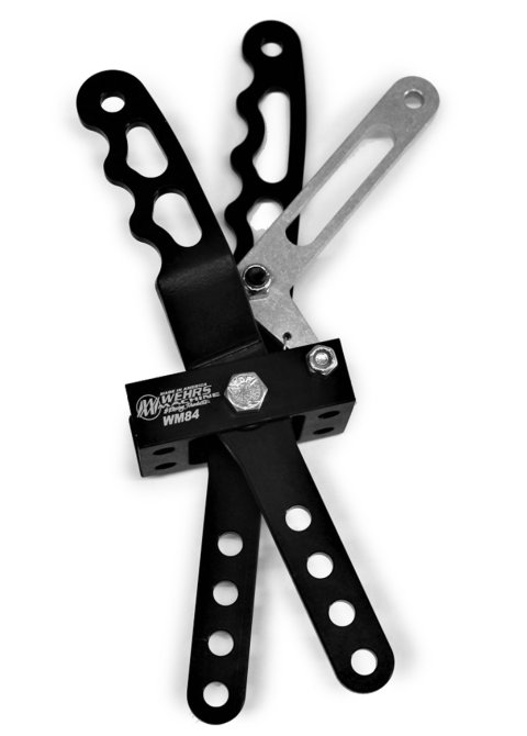 Shifter Assembly - 2 Lever - Locking - Floor Mount - Aluminum - Black Anodized - Universal - Kit thumbnail 2