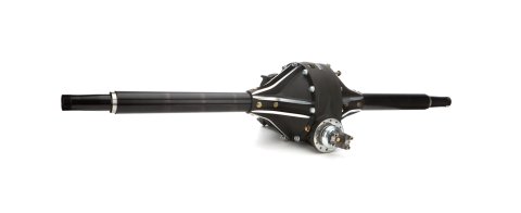Rear Axle Assembly - Wide 5 - 10 in Ring Gear - 4.12 Ratio - 69.625 in Wide - Centered - Aluminum Center - Longhorn Late Model - Kit