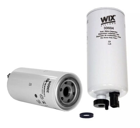 Fuel Filter - Water Separator - 8 Micron - Canister - 9.730 in Tall - 1-14 in Thread - Steel - White - 8.9 L - Cummins Inline-6 - Each thumbnail 1