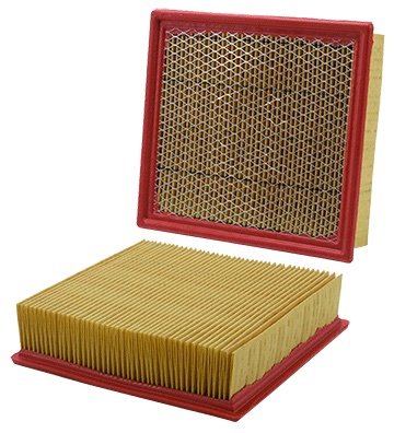 Air Filter Element - Panel - 10.49 in L x 9.95 in W x 2.55 in H - Paper - White - Ford Fullsize Truck / Fullsize SUV 2007-19 - Each thumbnail 1