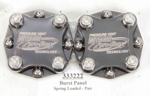 Manifold Pressure Relief - Gasket / Hardware / Plate / Springs - Aluminum - Black Anodized - Supercharger Manifold - Pair
