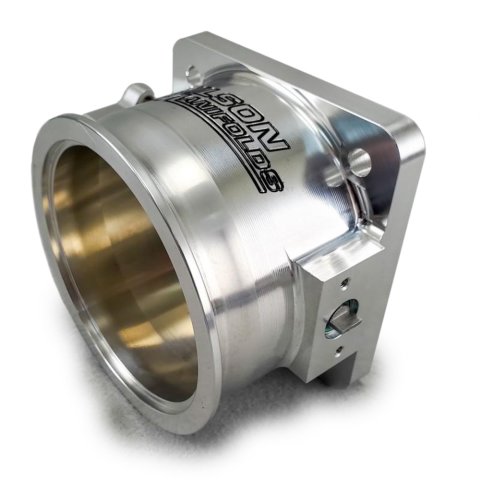 Throttle Body - 1520 CFM - MPI - 105 mm Single Blade - Aluminum - Natural - Universal - Each thumbnail 2