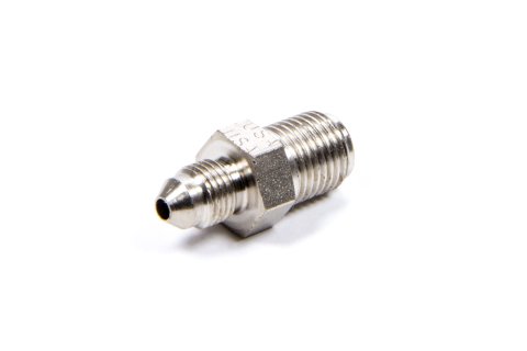 Fitting - Adapter - Straight - 3 AN Male to 1/2-20 in Inverted Flare Male - Steel - Nickel Plated - Hardline - Each