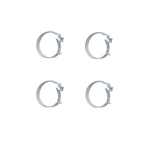 Hose Clamp - Ensure Clamp - Spring Clamp - 8 AN - Steel - Natural - Set of 4