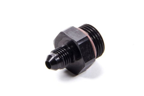 Fitting - Adapter - Straight - 4 AN Male to 8 AN Male O-Ring - Aluminum - Black Anodized - Each