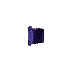 Fitting - Bushing - 1/8 in NPT Female to 1/4 in NPT Male - Aluminum - Blue Anodized - Each