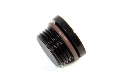 Fitting - Plug - 12 AN - O-Ring - Allen Head - Aluminum - Black Anodized - Each
