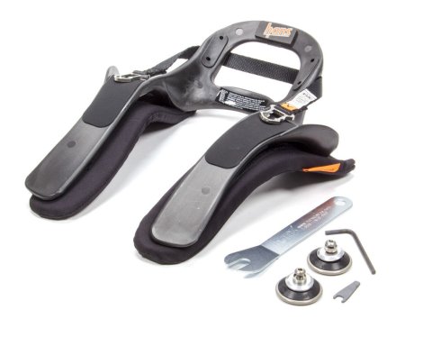 Head and Neck Support - HANS III Model 20 - SFI 38.1 - FIA Approved - Sliding Post Tether - Plastic - Large - Kit