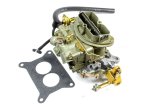 Carburetor - OE Muscle Car - Model 2300 - 2-Barrel - 350 CFM - Holley Flange - Remote Choke - Single Inlet - Gold Chromate - Six Pack Center Carb - Each thumbnail 1