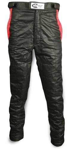 Pants - Driving - Racer 2.0 - SFI 3.2A/5 - 2 Layer - Nomex - Black / Red - Medium - Each thumbnail 1