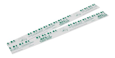 Plastigauge - 0.001-0.003 in Measurement Range - 12 in Long - Green - Pair