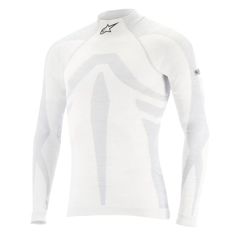 Underwear Top - ZX Evo V3 - SFI 3.3/5 - FIA Approved - Long Sleeve - High Collar - Lenzing FR - Gray - X-Small / Small - Each