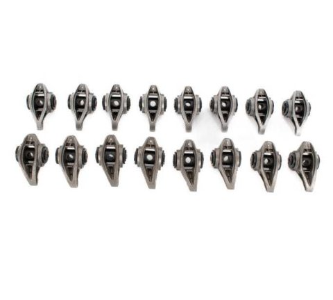 Rocker Arm - Pedestal Mount - OEM - Full Roller - Steel - Natural - GM LS-Series - Set of 16 thumbnail 1