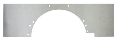 Motor Plate - Mid - 30 x 9.25 x 0.188 in - Frame Mounts - Aluminum - Steel - Small Block Ford - Each thumbnail 2