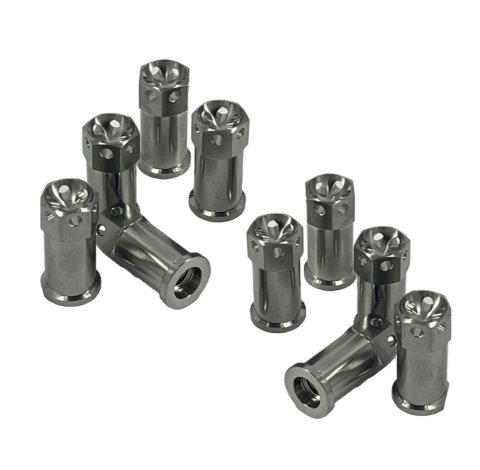 Nut - 3/8-16 in Thread - Titanium - Natural - Quick Change Gear Cover - Set of 10 thumbnail 1