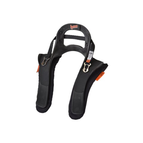 Head and Neck Support - Hans III - SFI 38.1 - Quick Click Tether - Helmet Anchor - Plastic - Black - Medium - Kit thumbnail 2
