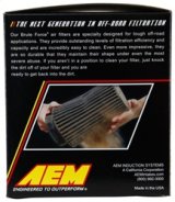 AEM Brute Force Dryflow Air Filter - Conical 6in Base OD / 5.125in Top OD / 5.25in Height thumbnail 8