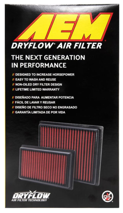 AEM 17-20 Subaru BRZ 2.0L DryFlow Air Filter thumbnail 4