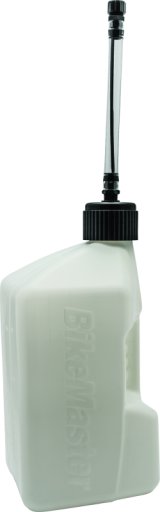 BikeMaster 5 Gallon White Jug Black Cap w/ Auto Shut Off Hose thumbnail 2
