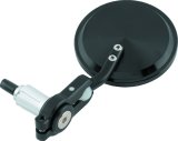 BikeMaster Folding Barend Mirrors 7/8in Handlebars - Pair - Black thumbnail 1