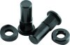 BikeMaster Rim Lock Nuts (Pair) T6 Aluminum/Black thumbnail 4
