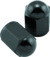 BikeMaster Valve Caps Aluminum (6 Pair) - Black thumbnail 1