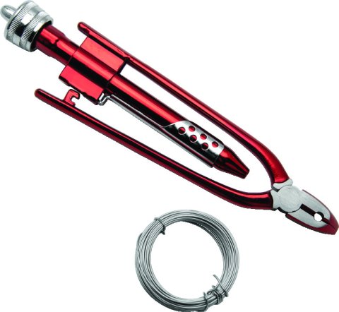 BikeMaster 6-1/2in Safety Wire Pliers w/ Wire
