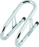 BikeMaster 3-1/2in Wheel Chock Chrome thumbnail 1