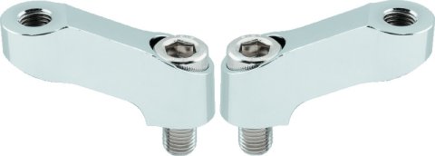 BikeMaster Yamaha Mirror Extension 10mm Pair - Chrome