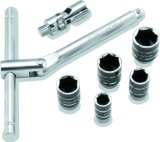BikeMaster 1/4in Drive Compact Sliding and Folding T-Handle Set thumbnail 1